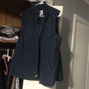 women’s navy vest